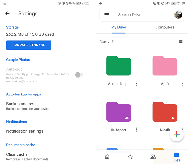 Google gugle drájv Drive applikáció Apk letöltés
