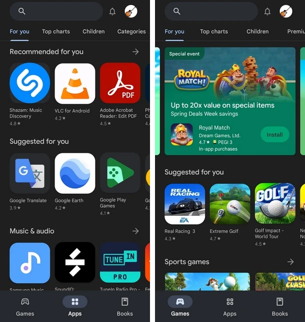 Google Play Áruház Android program app letölt&eacute;se ingyen