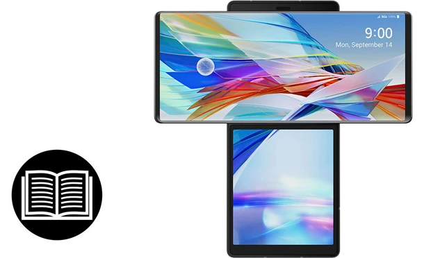 Magyar LG Wing 5G LM-F100EMW kezelési útmutató letöltése Magyar LG vings 5g használati útmutató letöltése