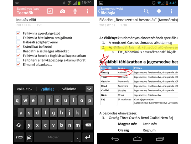 OneNote for Android letöltés Androidra