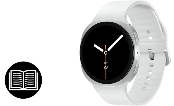 Magyar Samsung Galaxy Watch8 (SM-L330) kezelési útmutató letöltése Magyar Smasung galaxis vacs8 vacs nyolc fittnesz blutusz óra kezelési útmutató letöltése