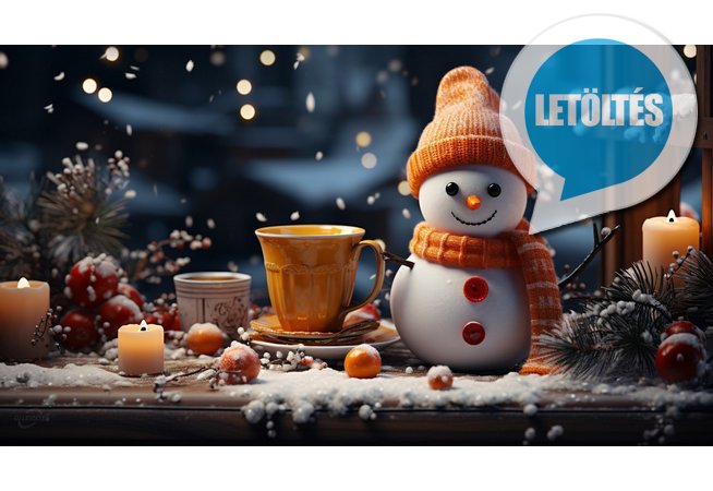 AI karácsonyi háttérkép letöltés