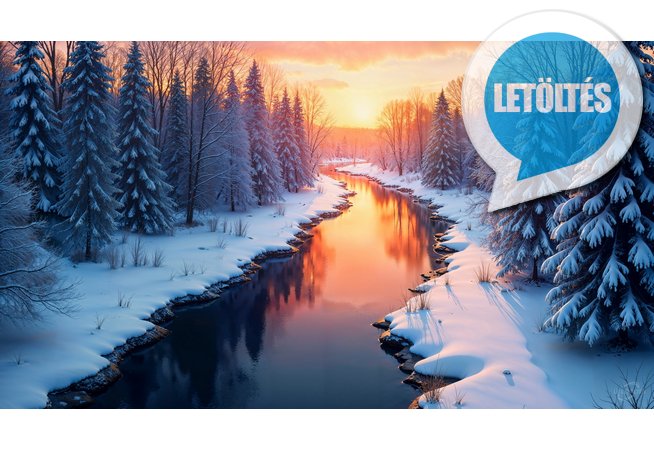 Téli háttérképek számítógépre, laptopra, mobilra HD - havas tájak válogatás - 01