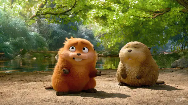 Hód és új barátja, aki soha nem nyitja ki a szemét - Agyugrász háttérkép