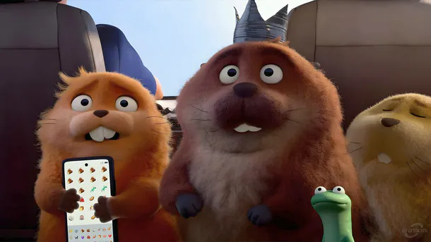 Mabel, King George és Loaf egy autóban – Disney: Agyugrász (Hoppers) háttérkép