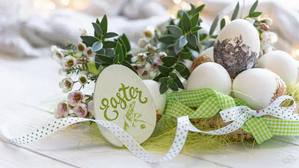 Húsvéti dekorációs háttérkép