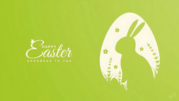 Húsvéti nyuszi vektor üdvözlőlap