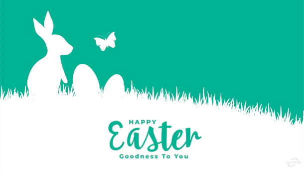 Húsvéti vektor üdvözlőlap pillangóval