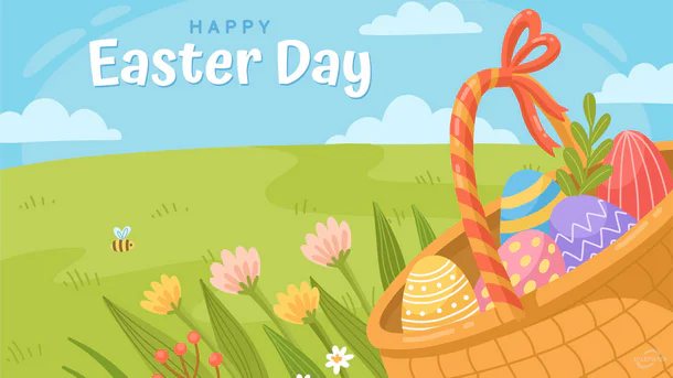 Húsvéti vektor üdvözlőlap