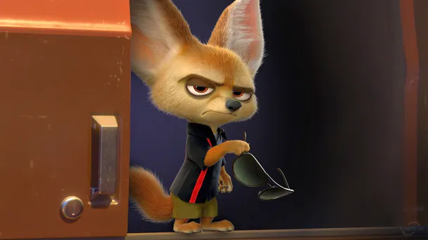 Finnick előbújik a furgonból Nick Wilde-dal kötött üzlet után Finnick előbújik a furgonból Nick Wilde-dal kötött üzlet után
