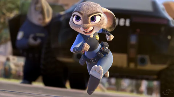 Judy Hopps akció közben, rendőrségi felszerelésben a Zootropolis filmből - Zootopia háttérkép Judy Hopps akció közben, rendőrségi felszerelésben a Zootropolis filmből