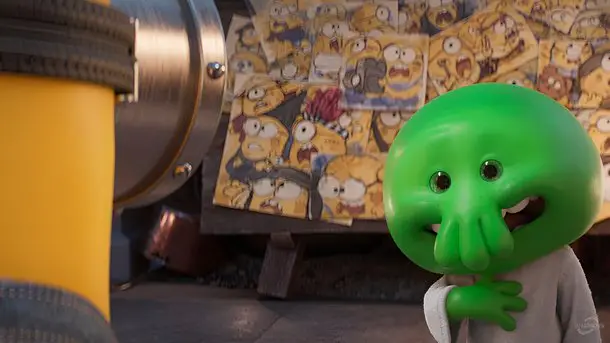 Minions zöld szörny karaktere Gumi háttérkép